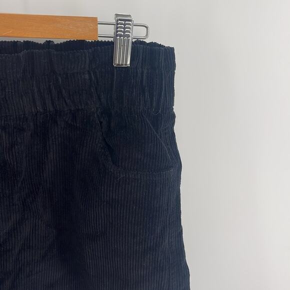 Roxy Silent Days wide tooth corduroy paperbag waist mini skirt sz L - Picture 2 of 6